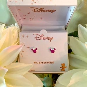 NEW** Disney Minnie Mouse Crystal Birthstone stud earrings